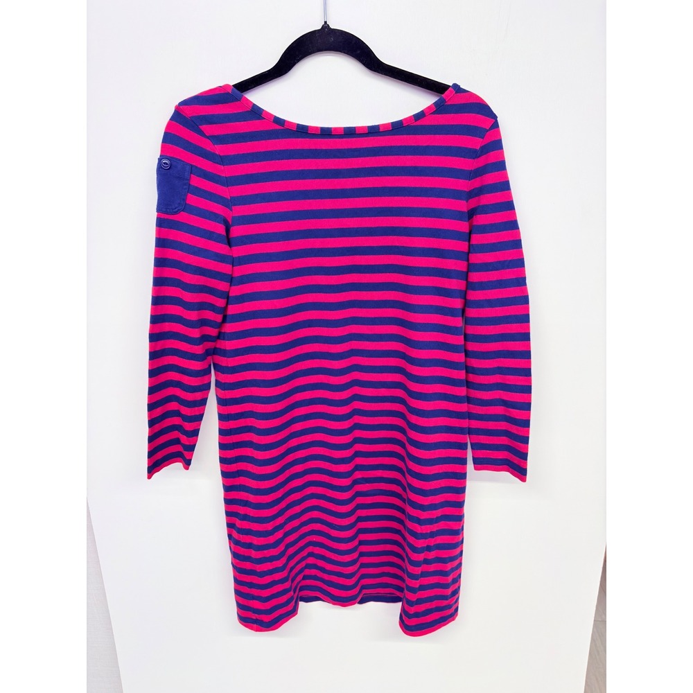 Vineyard Vines Preppy Sweater Dress Womens XS Pink Blue Striped Nautical Preppy
